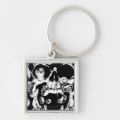 schedel en ringen sleutelhanger (Voorkant)
