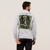 Schedel en rook hoodie (Achterkant volledig)