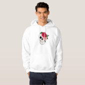 Schedel en Rozen Hoodie (Voorkant volledig)