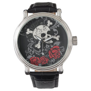 Schedel en Rozen Horloge