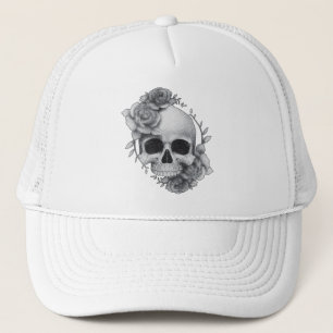 Schedel en Rozen Schets Trucker Pet