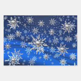 Schedel en Sneeuwvlok Wrapping Cadeaupapier