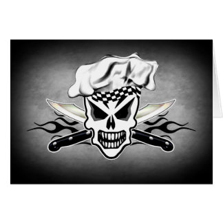 Schedel en Vlammende Messen 2 van de chef-kok van