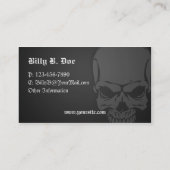 schedel en vleugels visitekaartje (Achterkant)