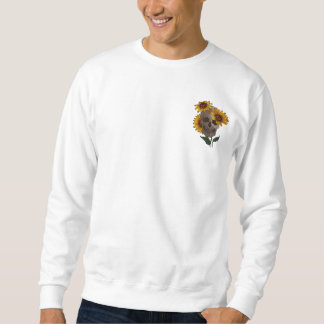 Schedel en zonnebloem trui / shirt – gotische flor