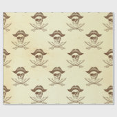  schedel en zwaarden Piraat Cadeaupapier (Vlak)