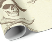  schedel en zwaarden Piraat Cadeaupapier (Rol Hoek)