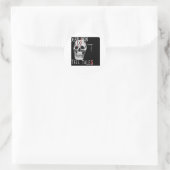 Schedel forensische wetenschap CSI dode mannen Ronde Sticker (Tas)