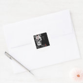 Schedel forensische wetenschap CSI dode mannen Ronde Sticker (Envelop)