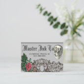 Schedel gotisch Visitekaartje (Staand voorkant)