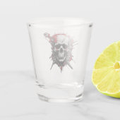 Schedel Graffiti Shot Glass Shot Glas (Achterkant)