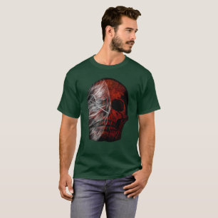 SCHEDEL GRAFISCH HALLOWEEN CADEAU ONTWERP T-SHIRT