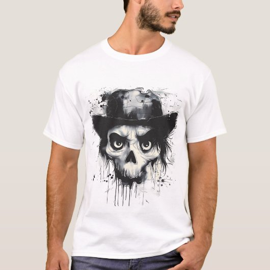 "Schedel" grafisch T-shirt (Voorkant)