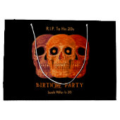 Schedel Grappig Sinaasappel Gotische Verjaardag RI Groot Cadeauzakje (Achterkant)