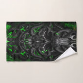 schedel Groene biovonk Bad Handdoek (Handdoek)