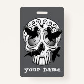 Schedel Halloween Decoratieve Calaveras Badge (Achterkant)