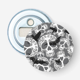 Schedel Halloween decoratieve Calaveras Button Flesopener