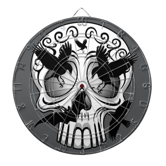 Schedel Halloween Decoratieve Calaveras Dartbord (Voorkant)