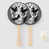 Schedel Halloween Decoratieve Calaveras Handwaaier (Voorkant en achterkant)