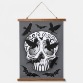 Schedel Halloween Decoratieve Calaveras Hangend Wandkleed (Voorkant)