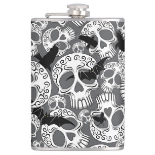 Schedel Halloween Decoratieve Calaveras Heupfles