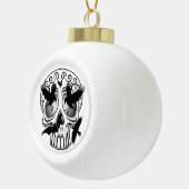 Schedel Halloween Decoratieve Calaveras Keramische Bal Ornament (Rechts)