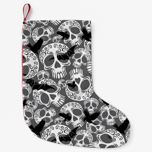 Schedel Halloween Decoratieve Calaveras Kleine Kerstsok (Voorkant)