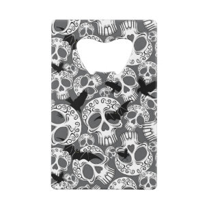 Schedel Halloween Decoratieve Calaveras Kredietkaart Flessenopener