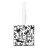 Schedel Halloween Decoratieve Calaveras Kubus Ornament (Voorkant)