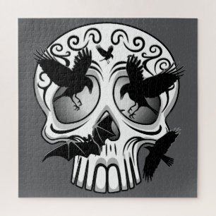 Schedel Halloween Decoratieve Calaveras Legpuzzel