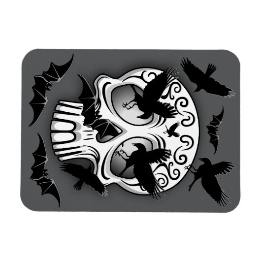 Schedel Halloween Decoratieve Calaveras Magneet (Horizontaal)