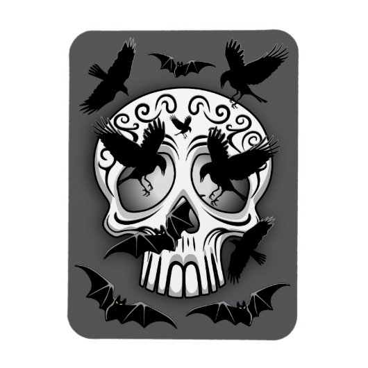Schedel Halloween Decoratieve Calaveras Magneet (Verticaal)