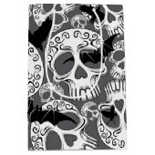 Schedel Halloween Decoratieve Calaveras Medium Cadeauzakje (Voorkant)