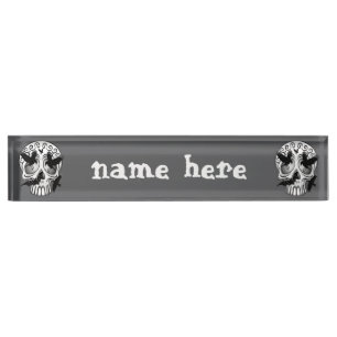 Schedel Halloween Decoratieve Calaveras Naambordje