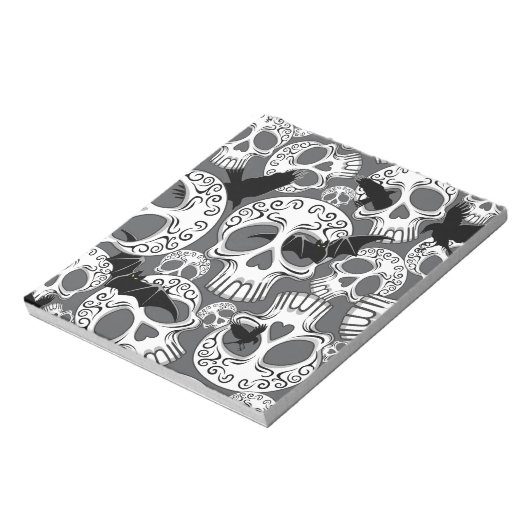 Schedel Halloween Decoratieve Calaveras Notitieblok (Gedraaid)