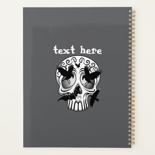 Schedel Halloween Decoratieve Calaveras Planner (Achterkant)