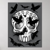 Schedel Halloween Decoratieve Calaveras Poster (Voorkant)