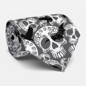 Schedel Halloween Decoratieve Calaveras Stropdas (Opgerold)