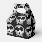 Schedel, Halloween geschenkmand Bedankdoosjes (Achterkant)