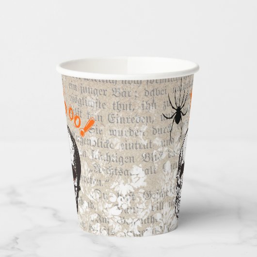 schedel Halloween Papieren Bekers (Links)