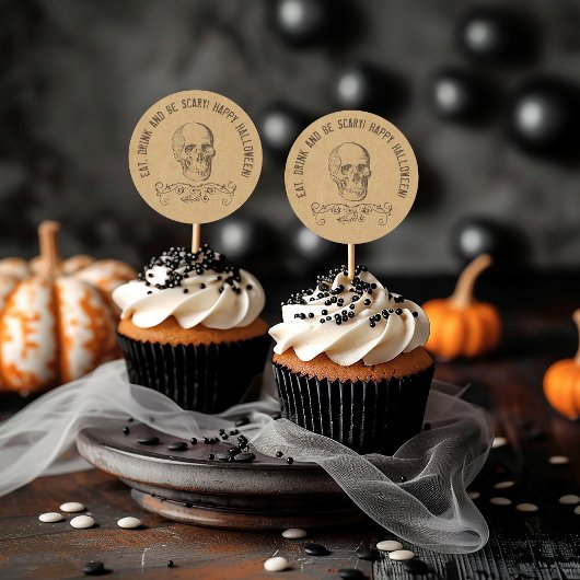  schedel Halloween Party Favor Ronde Sticker