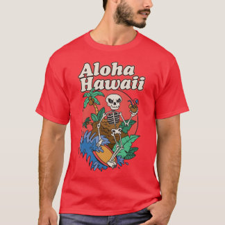 Schedel hawaïaans Hawaii Aloha Hula Vintage Oversi T-shirt
