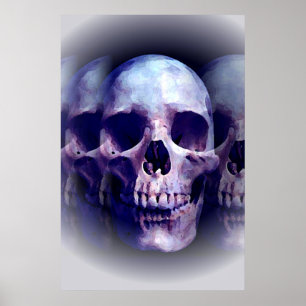 Schedel Heavy Metal Fantasy Art Poster