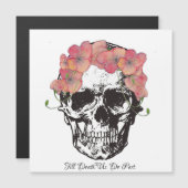 Schedel Huwelijk Klaprozen (Voorkant / Achterkant)