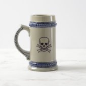 Schedel in Botten stein Bierpul (Links)