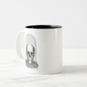 schedel in de troep 2 tweekleurige koffiemok (Voorkant links)