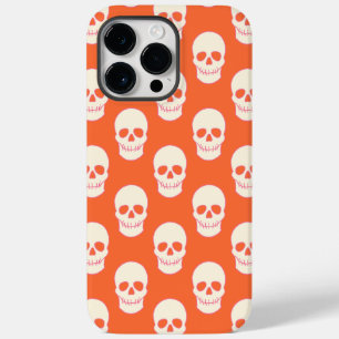 Schedel in roze, Sinaasappel en crème Case-Mate iPhone 14 Pro Max Hoesje