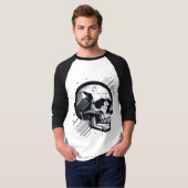 Schedel in verschillende stijlen 17 t-shirt (Voorkant volledig)