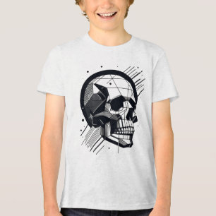 Schedel in verschillende stijlen 30 Tri-Blend shirt