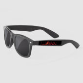 Schedel in vuur en vlam,  design, Flaming Skull Zonnebrillen (Links)